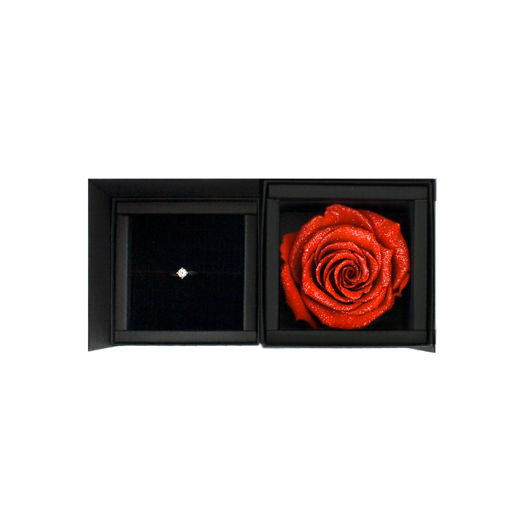 preserved rose, preserved flower, rose box, flower box, rose box sydney, flower box sydney, red rose, propose ring, diamond ring box, ring box